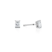 0.75 Carat Radiant Lab Grown Diamond Stud Earrings (E-F VS1)