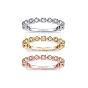 0.25 CT Round Diamond Wedding Band in 14k White/Yellow/Rose Gold
