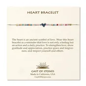 Cast of Stones - Heart Bracelet - Silver Sweetheart