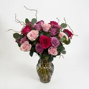 Blush, Lavender, & Vivid Pink Roses – “Parisian Rose Garden”