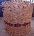 Amish Country Handmade Large Round Primitive Laundry Basket
