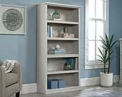 Sauder 5-Shelf Display Bookcase in Glacier Oak 434821