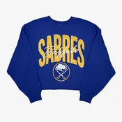 '47 Brand Women's Buffalo Sabres Royal Cropped Long Sleeve