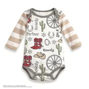 Howdy Partner Baby Bodysuit – Cotton Western Cowboy