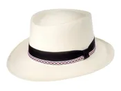 Bigalli Hats Brass Band Panama in White