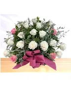 ADORATION: PINK AND WHITE ROSE