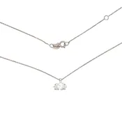 14k East to West Marquise Diamond Pendant Necklace
