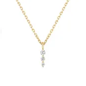14kt Gold Diamond Drop Pendant