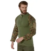 [1/4 Zip] Digital Camo Tactical Combat Shirts
