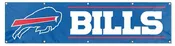 Buffalo Bills 8  x 2 Foot Banner W/ Grommets For Easy Hanging