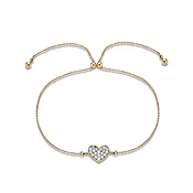 All My Love Sparkle Heart Diamond Bracelet