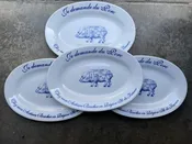 vintage pig plates — Le Potager