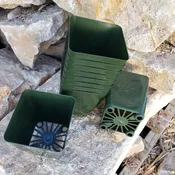 10- 3.5 inch cactus plastic pots