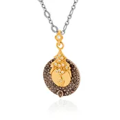 Armenta Medallion Pendant on Silver Chain