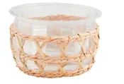 Acrylic/Rattan Chiller Bowl Set