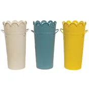 Metal Scalloped Flower Edge Planter