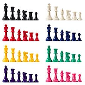 Colored Chess Piece Key Chains