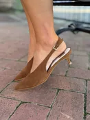 Alenna Heels - Lt Brown Suede