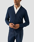 Cardigan en coton et lin