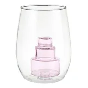 Cake Figurine Stemless Wine Glass