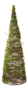 Angelvine Cone with Flocking Natural and Light Green 24"