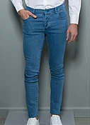 Blue Cigarette Stretch Denim Pants