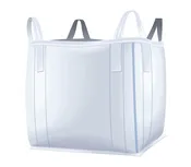 Bulk Bag 35x35x35, Duffle Top/Spout Bottom, Uncoated Fabric
