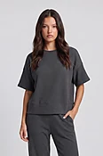Izzy Ribbed Round Neck Tee