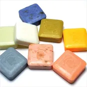 3 Mini Square French Guest Soaps