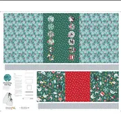 12 DAYS OF CHRISTMAS - DRAWSTRING GIFT BAG PANEL