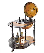 Dark Seas Globe Bar Trolley Cart | 16½”