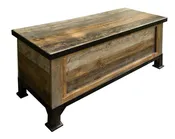 Antique Gray Bedroom Storage Trunk