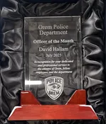 Orem Police Department - Officer of the Month w/Update Plate
