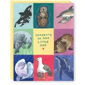 Baby Marine Animals Card