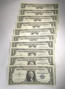 10 Consecutive 1957A One Dollar Silver Certificate Star Notes CH CU PC-730