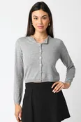 Bella cardigan in heather gray