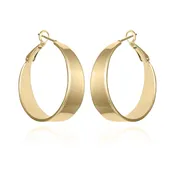 Band Thick Hoop Earrings