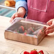 100Case2 ColorsEnjay Wood Laminated Box w/ Cutting Board