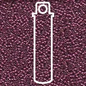 11/0 Duracoat Galvanized Magenta Delica Beads (7.2 Grams) DB1849