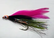 Single Hook Crimson Clover Smelt Streamer Fly
