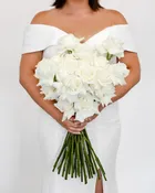 Traditional Glamour Lush Bridal Bouquet — In Bloom Florist Weddings & Events