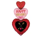 60" Happy Valentine's Day Heart Trio