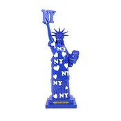 12" BLUE I LOVE NY LADY LIBERTY STATUE