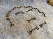 12 Cast Iron Plain Drawer Pulls Handles Hardware Desk Dresser Kitchen Rustic