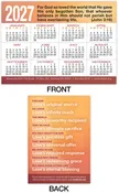 2027 Calendar Card: God So Loved