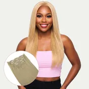 16" Warm Honey Blonde Invisible Clip-ins (140g)