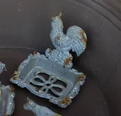 Cast Iron Rooster Soap Dish