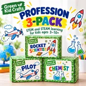 Profession 3-Pack: Pilot, Rocket Scientist, Chemist