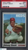 1970 Topps #660 Johnny Bench Reds PSA 8.5 Well Centered