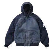 10 OZ HOODED CANVAS JACKET NAVY / BLUE